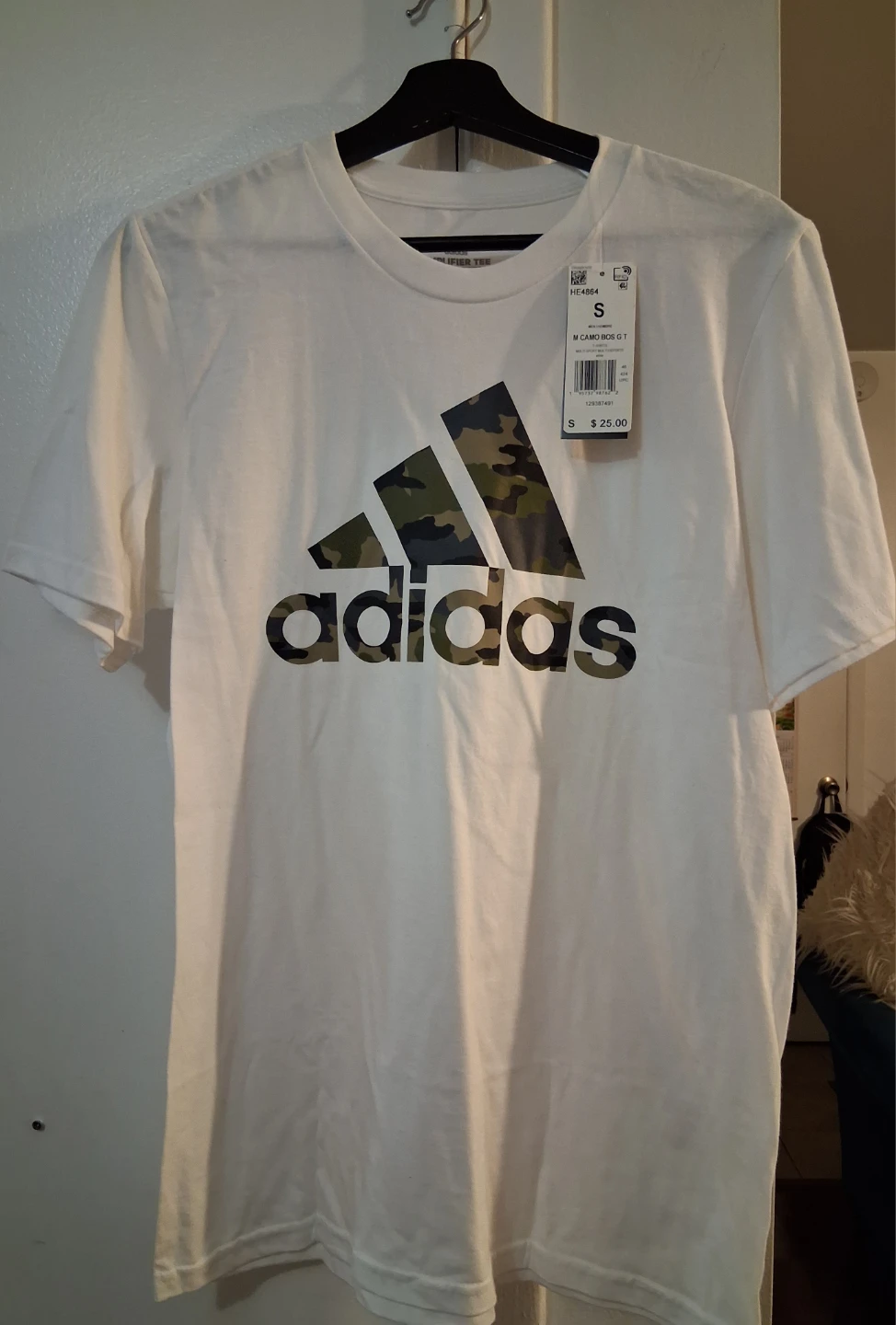 Adidas Men's Camo Logo T-Shirt Size S