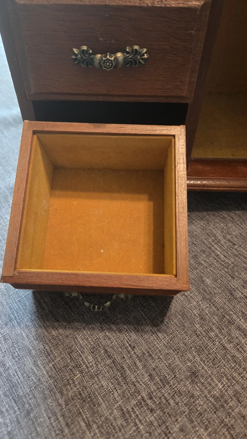 Wooden Jewellery Box with Drawers and Cabinet - photo 2