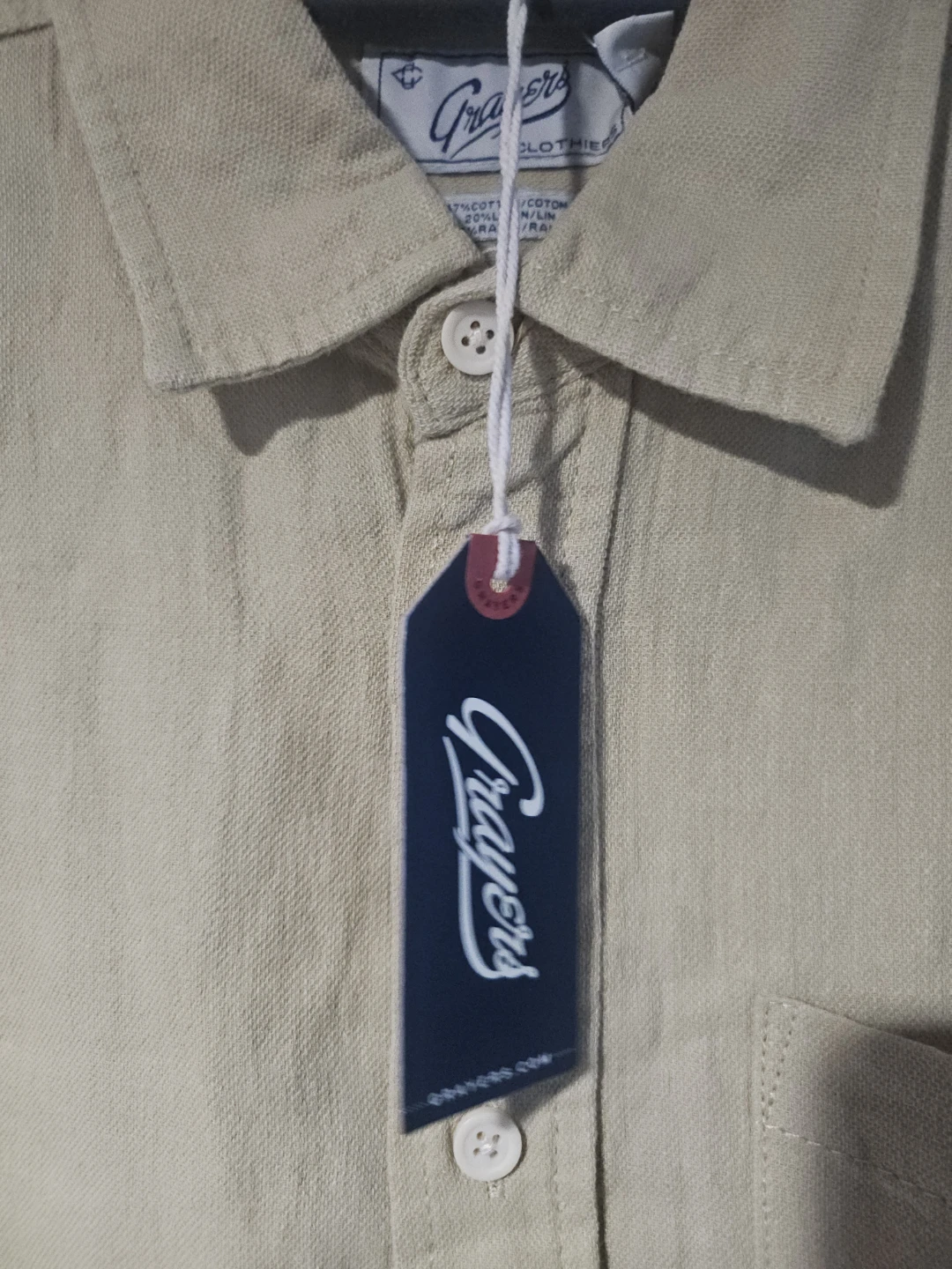 Grayers Men' Linen Cotton Short Sleeve Shirt - photo 3