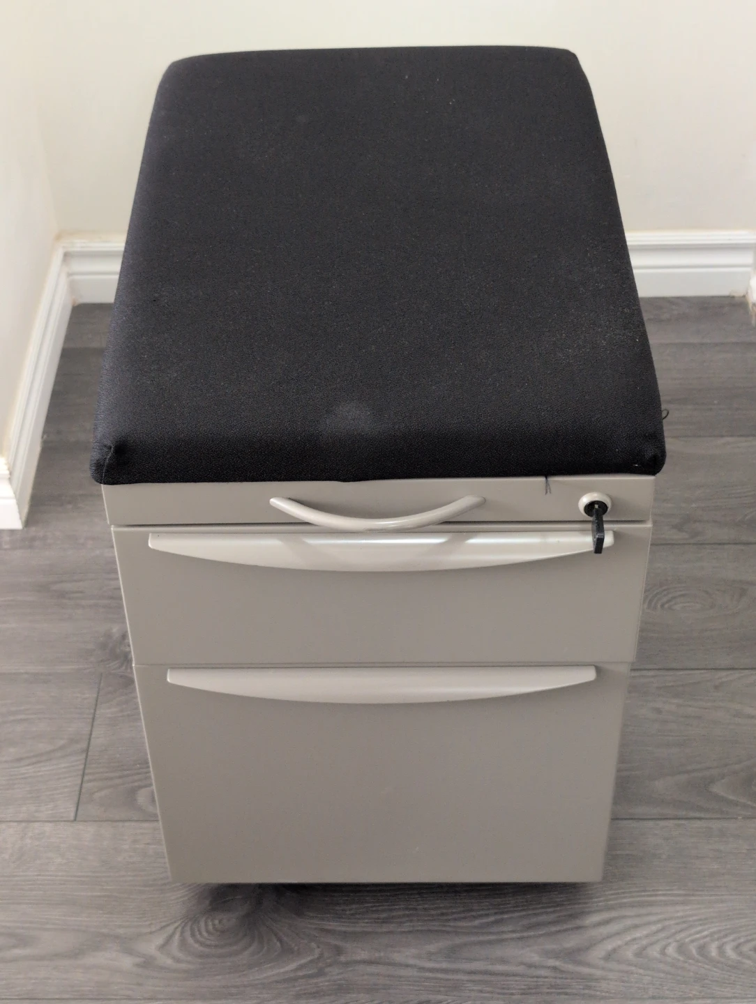 Lawfirth 2-Drawer Mobile Filing Cabinet with Seat