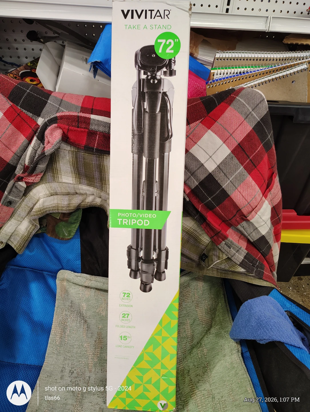 Vivitar Photo/Video Tripod - 72 Inch Height
