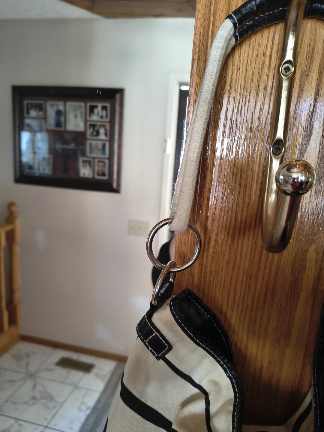 Striped floral hobo handbag - photo 5