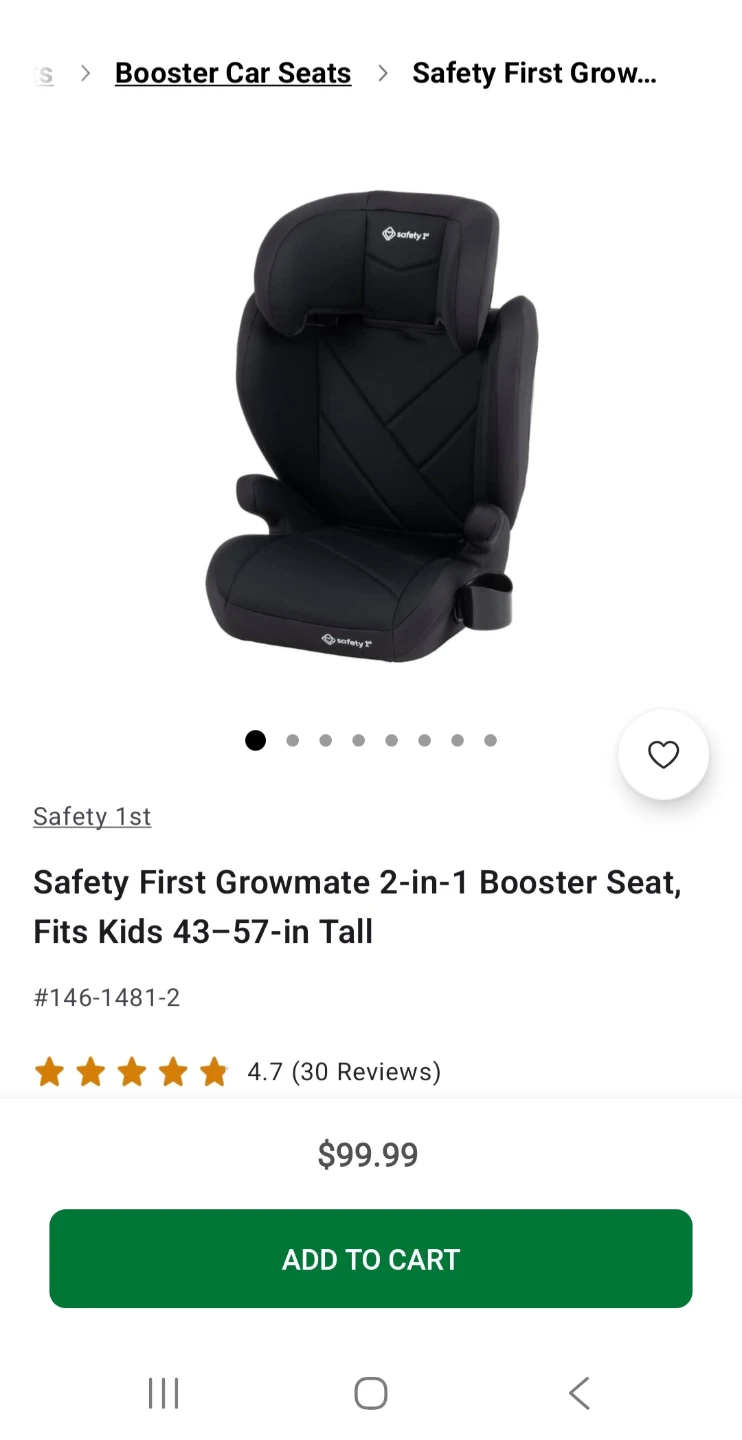 Safety 1st Growmate 2-in-1 Booster Seat