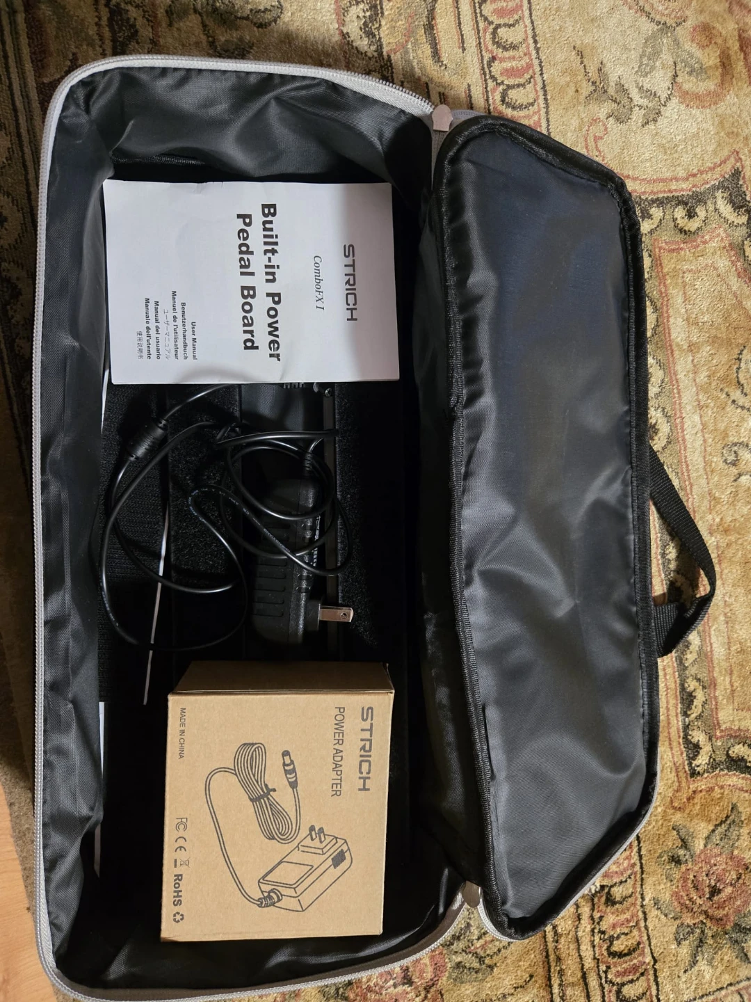STRICH MINI 15 Built-In Power Guitar Pedal Board
