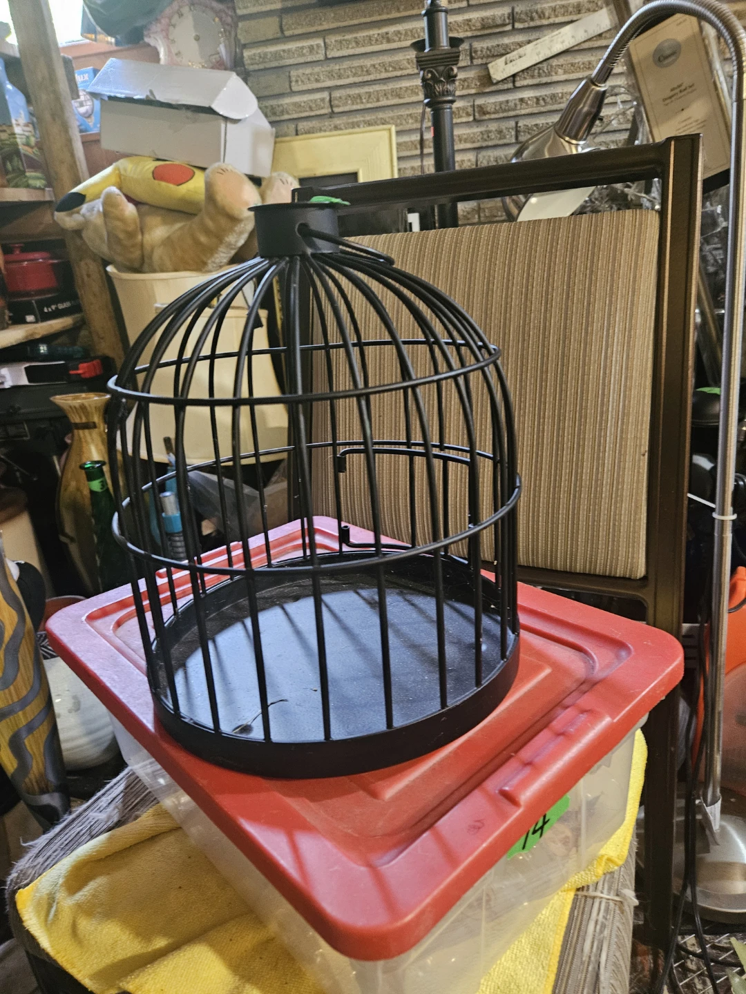 Black Metal Decorative Bird Cage - photo 2