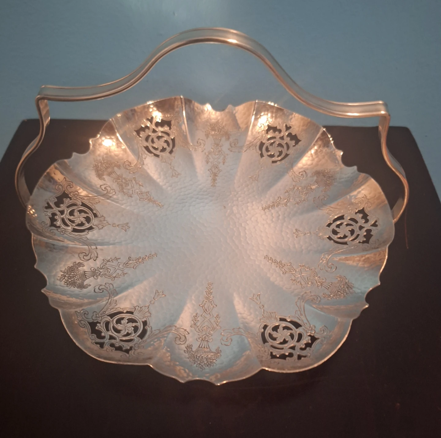 Antique 1920s  Silver-plated Bonbon Dish by Roden Brothers