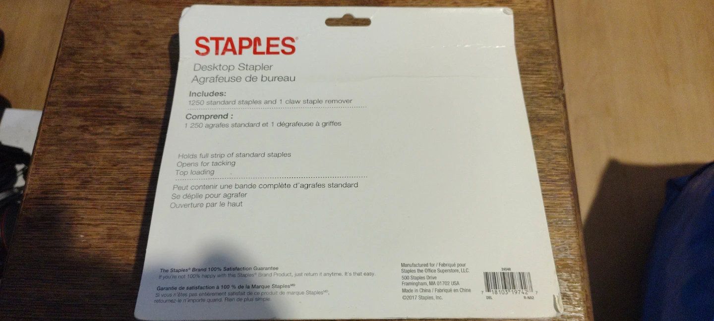 Staples Desktop Stapler with Staple Remover and Staples - photo 2