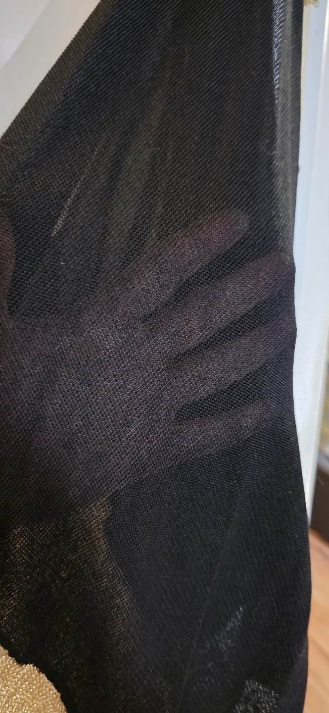 Black and Gold Mesh Top - photo 3