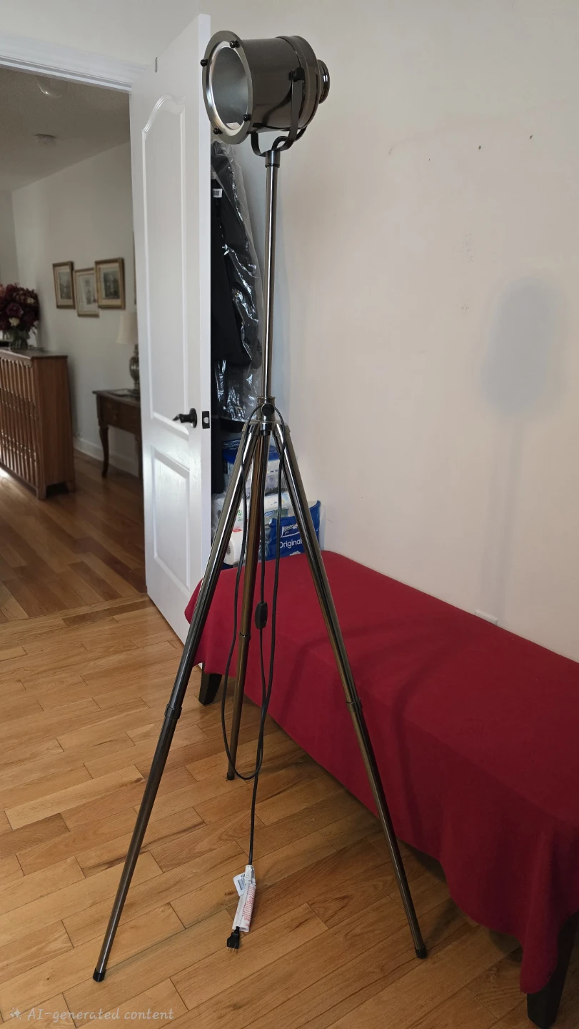 Industrial Tripod Floor Lamp
