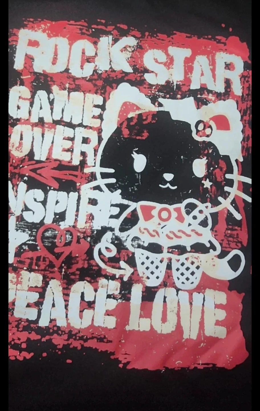 Black Hello Kitty Graphic T-Shirt - photo 2