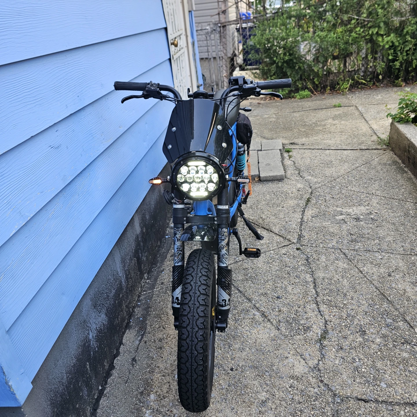 Blue Electric Fat Tire Bike - photo 3