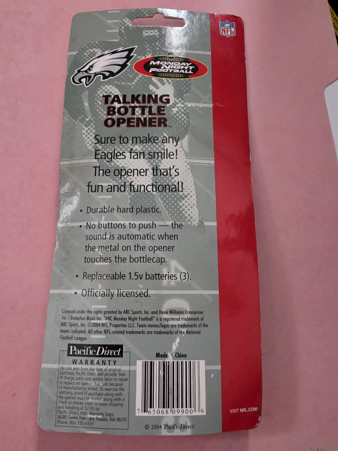 Philadelphia Eagles Talking Bottle Opener - photo 2