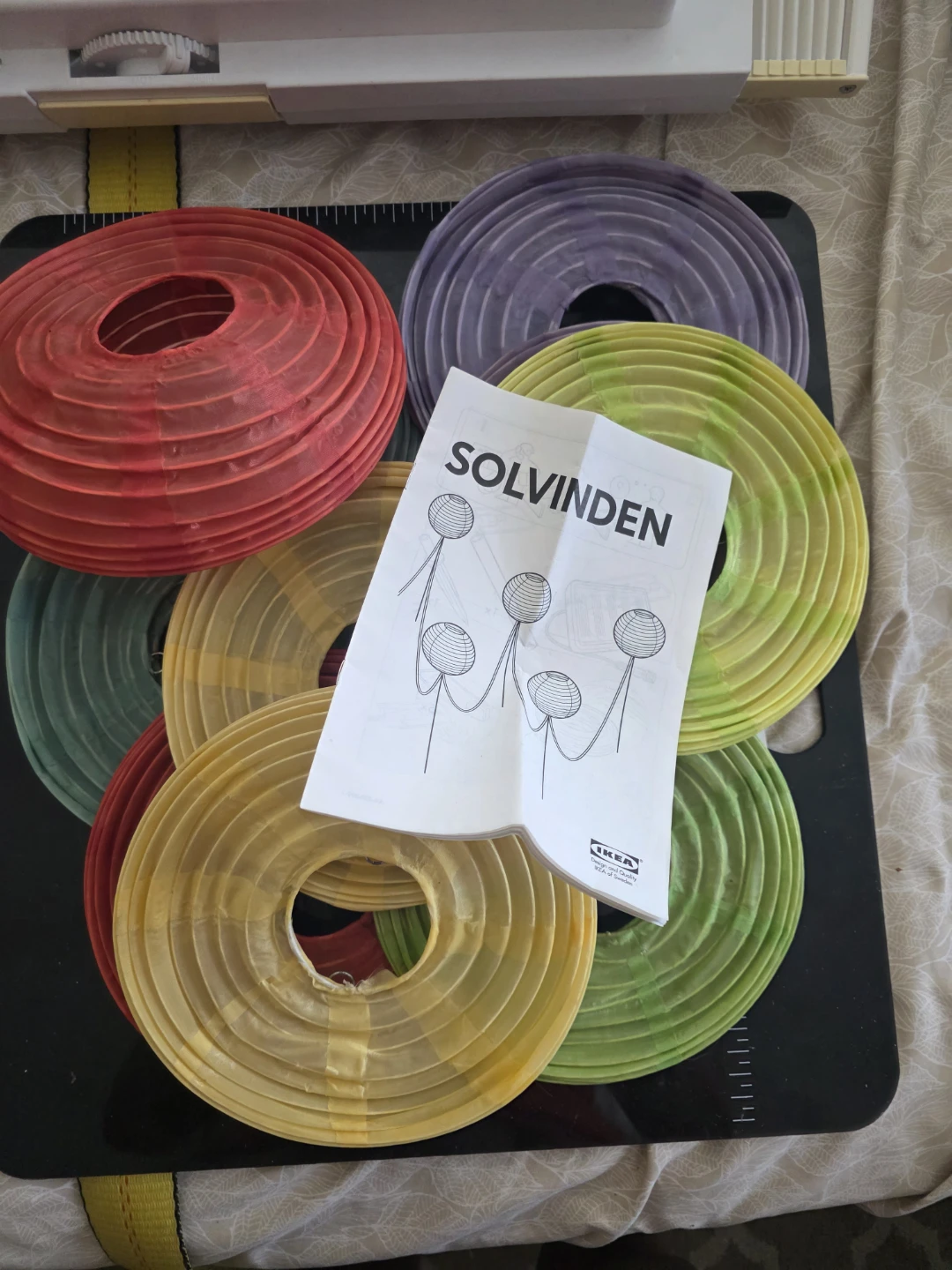 10 IKEA SOLVINDEN Lantern Shades - Assorted Colours