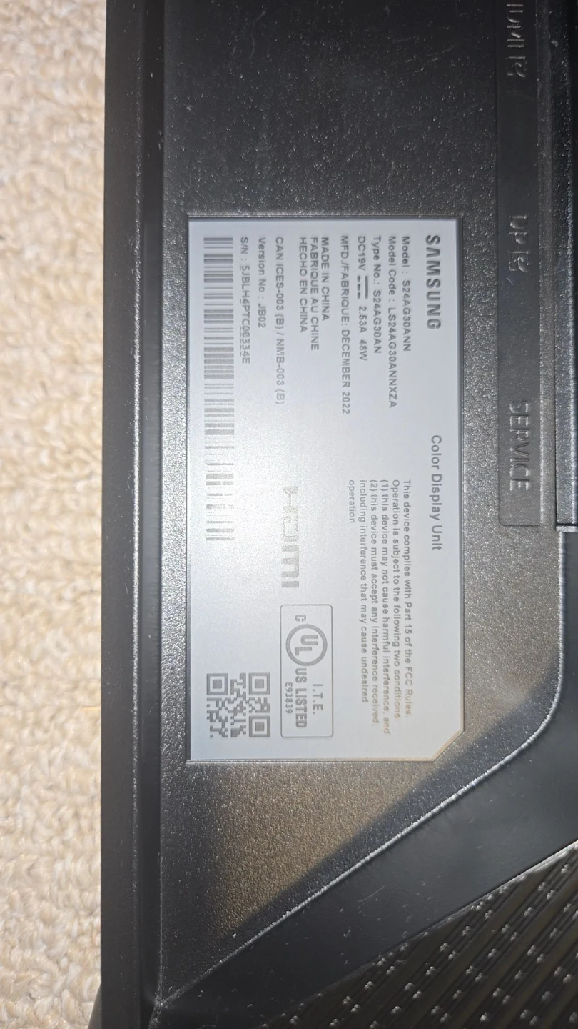 Samsung Odyssey G3 24" 144Hz Gaming Monitor - photo 2