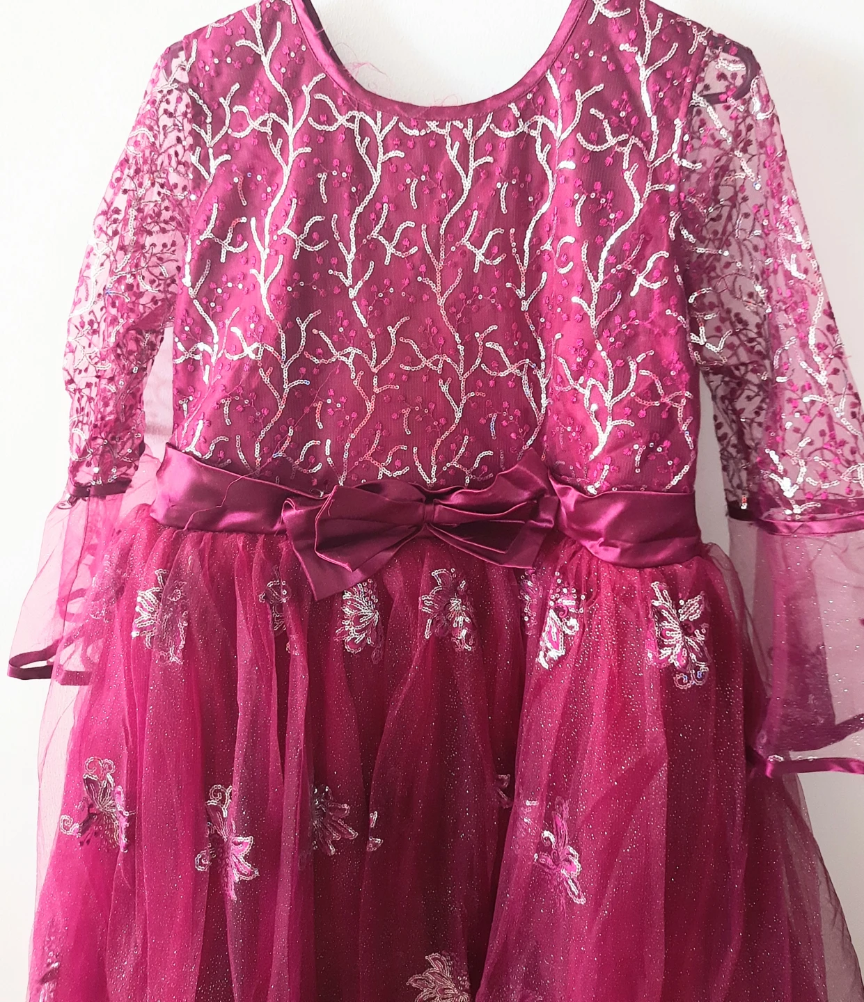 Girls Magenta Tulle Dress - photo 2