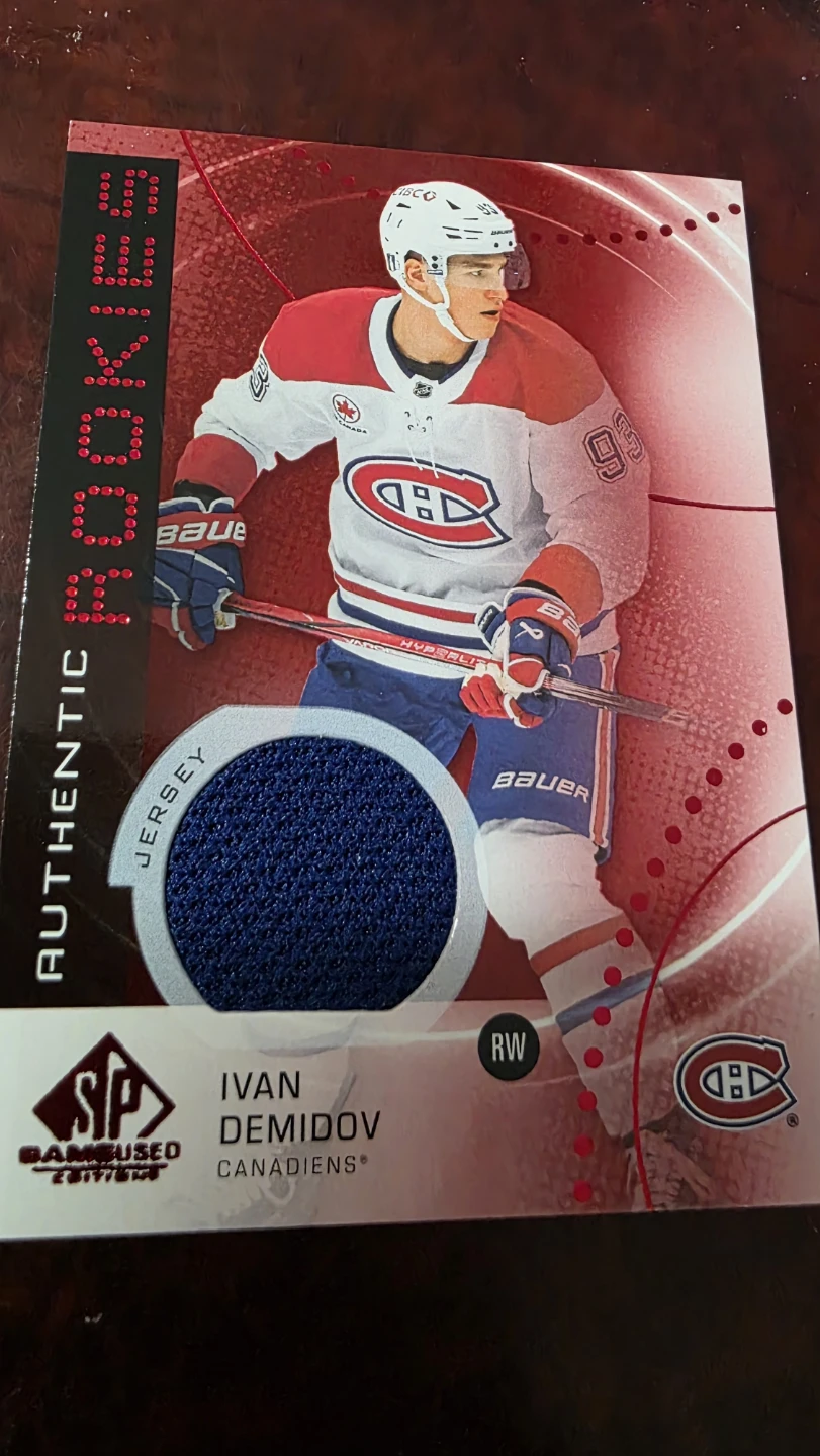 Upper Deck SP Game Used Ivan Demidov Trading Card