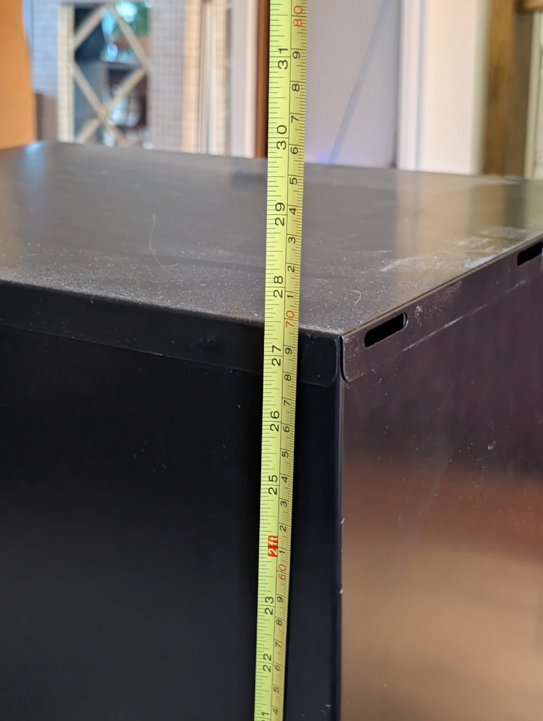 Black 3-Drawer Filing Cabinet - photo 3