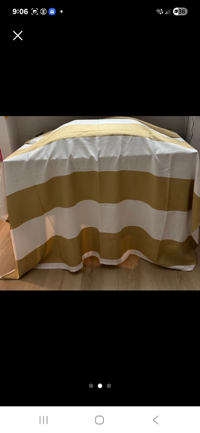 Shower curtains - White & Gold