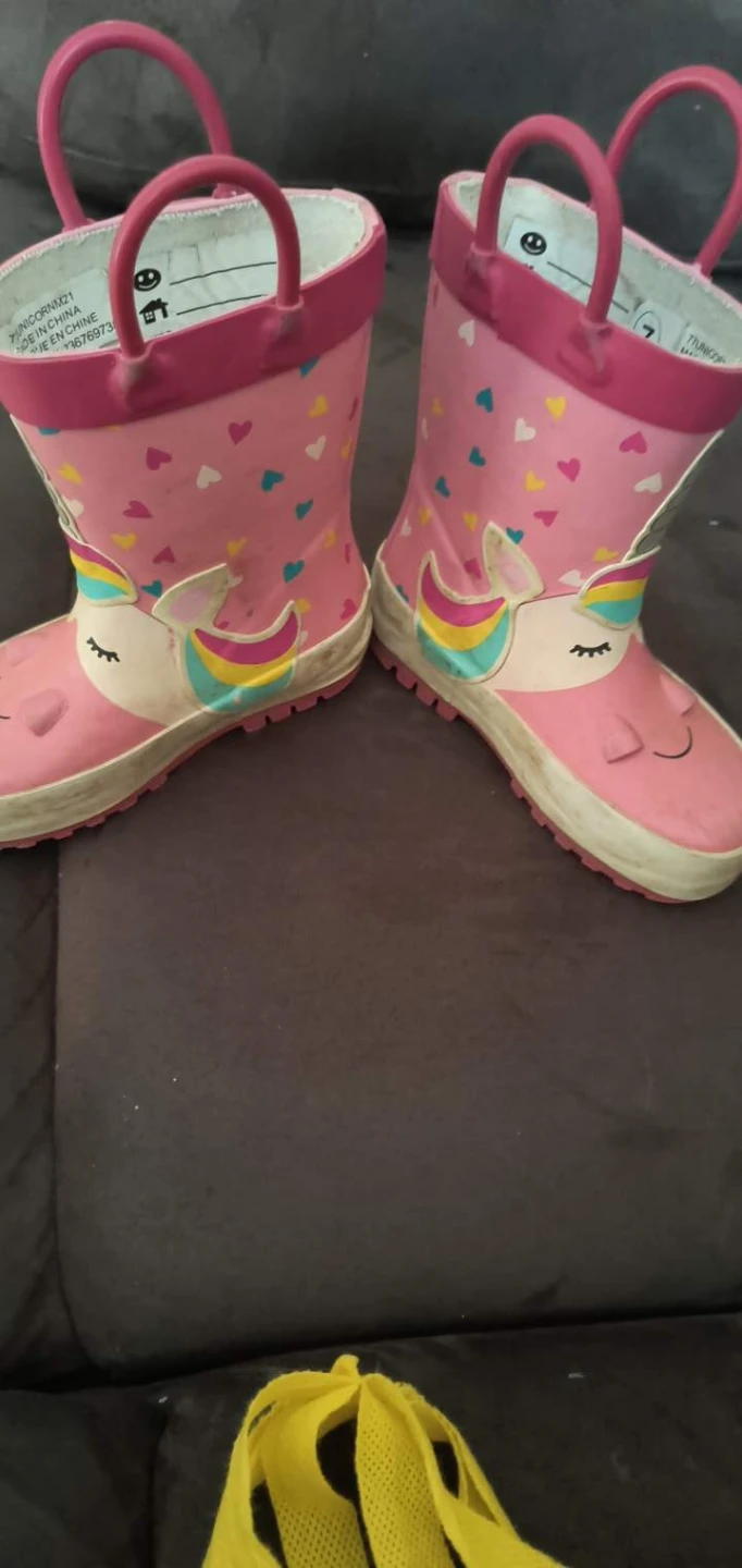 George Unicorn Rain Boots - Size 7 Toddler