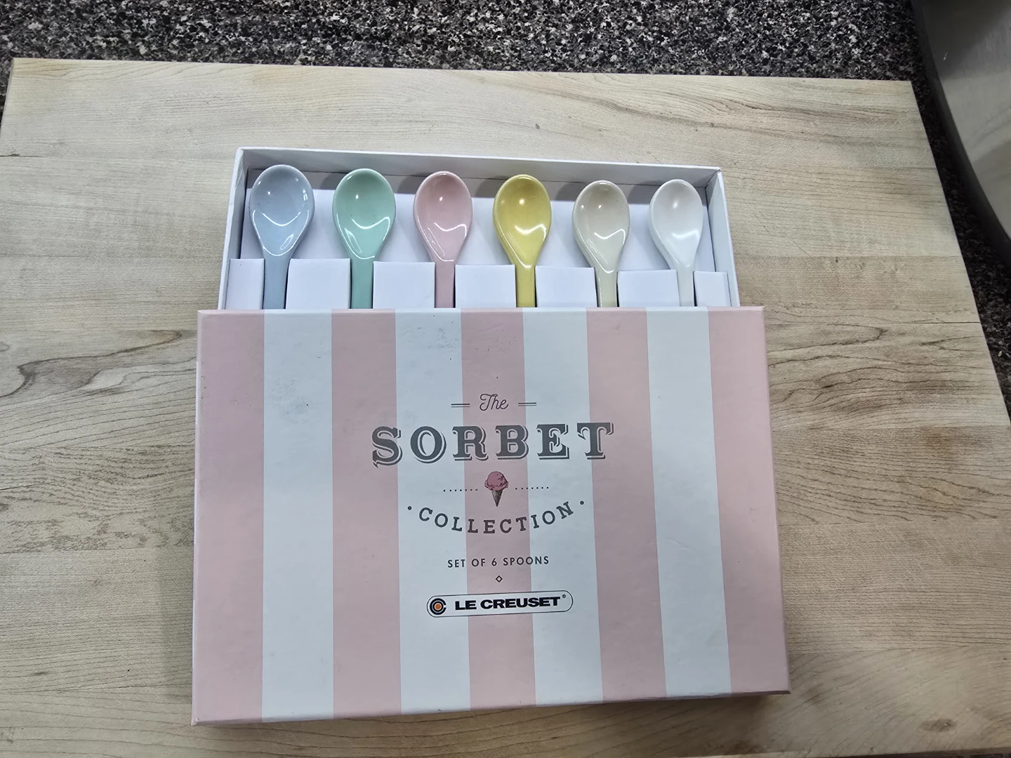 Le Creuset Sorbet Collection Set of 6 Spoons