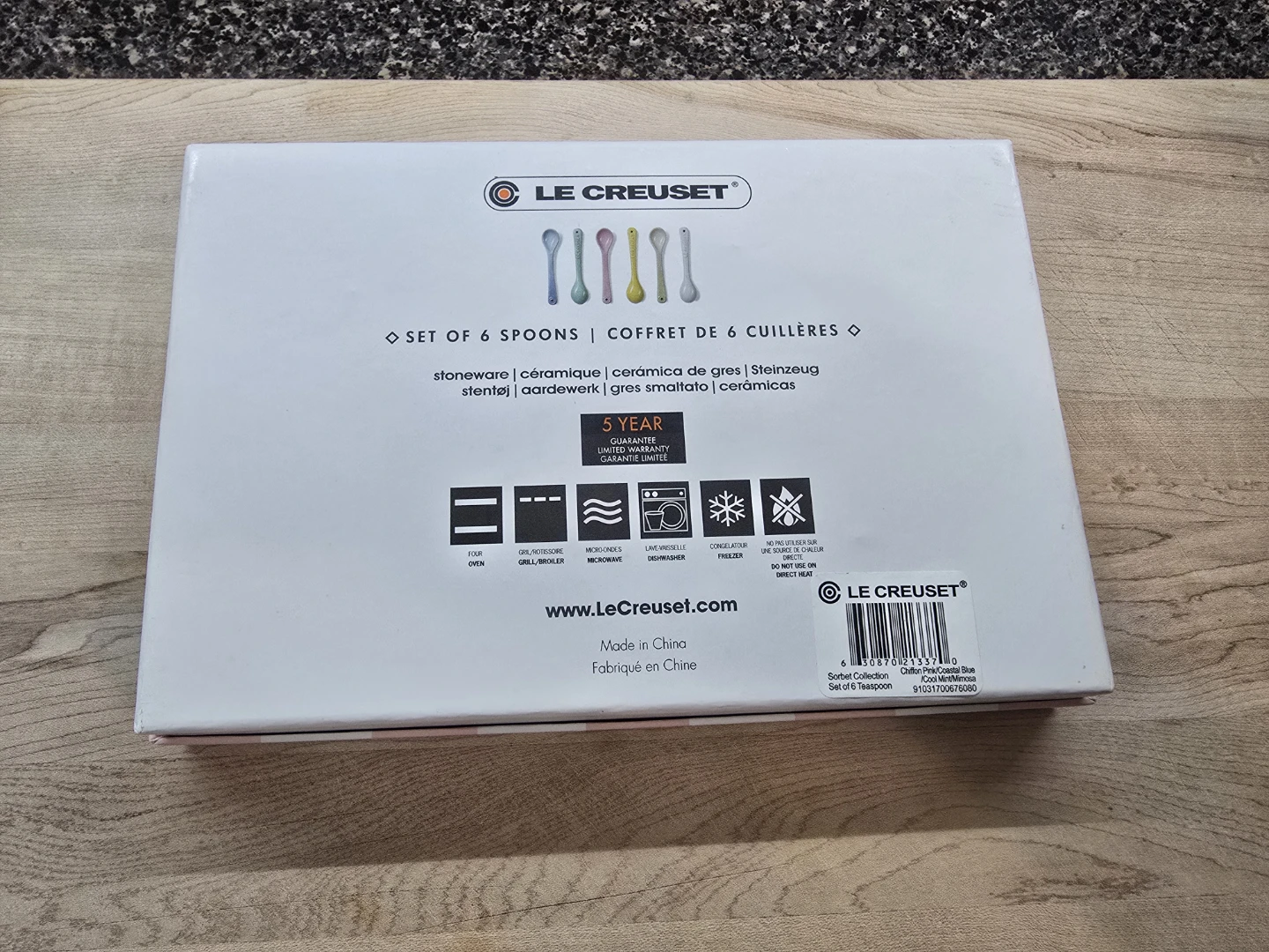 Le Creuset Sorbet Collection Set of 6 Spoons - photo 4