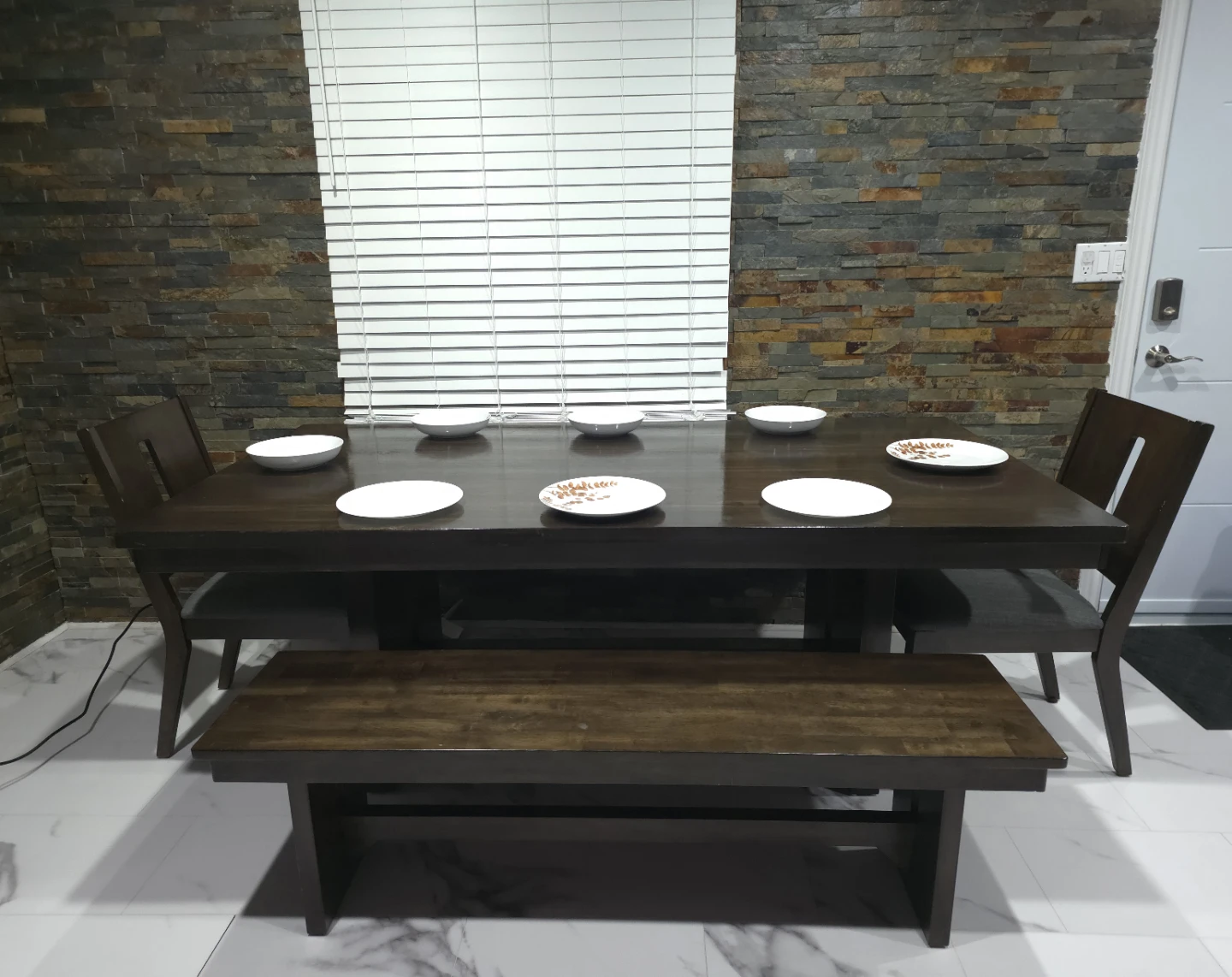 Solid Wood Dining Table Set | Seats 8+ | Contemporary Farmhouse