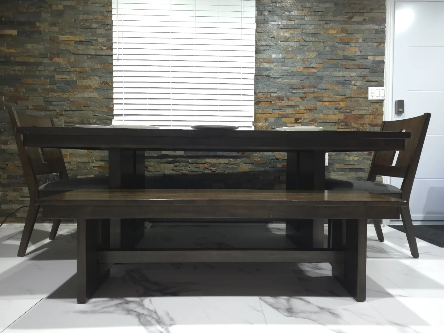 Solid Wood Dining Table Set | Seats 8+ | Contemporary Farmhouse - photo 2