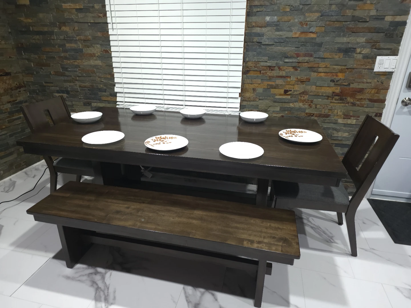 Solid Wood Dining Table Set | Seats 8+ | Contemporary Farmhouse - photo 4