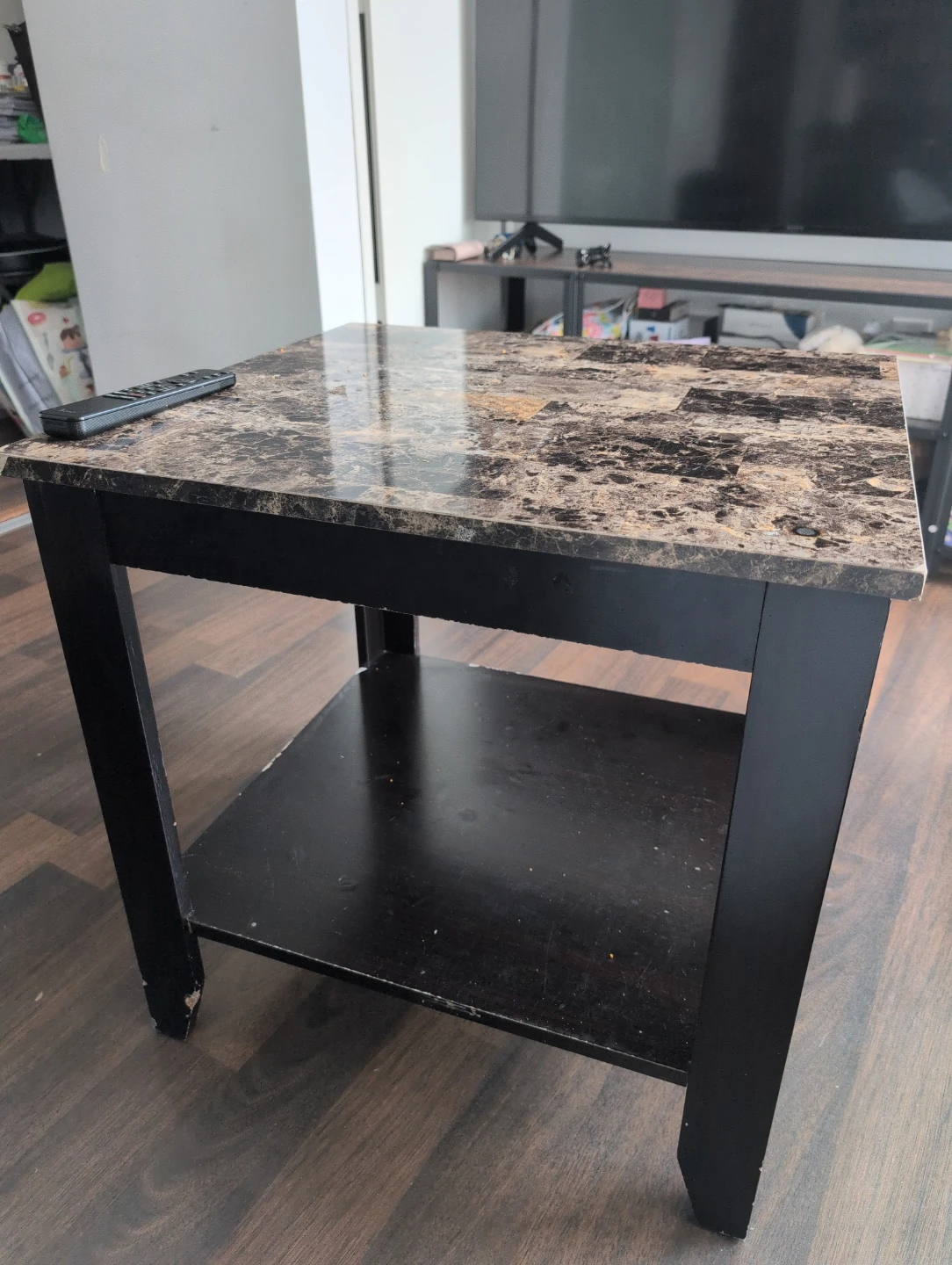 End Table with Marble Top