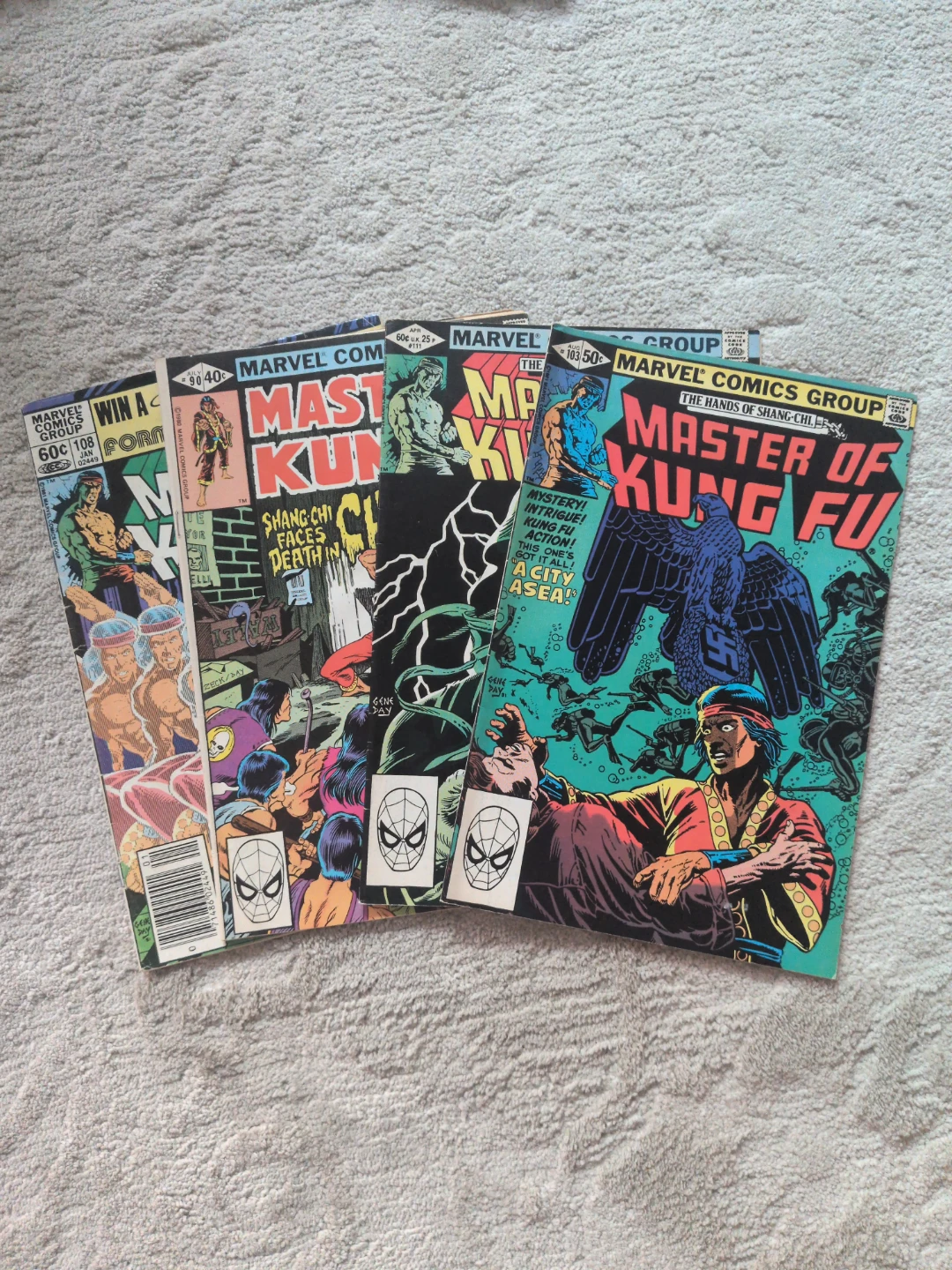 Marvel Master of Kung Fu Comic Book Lot