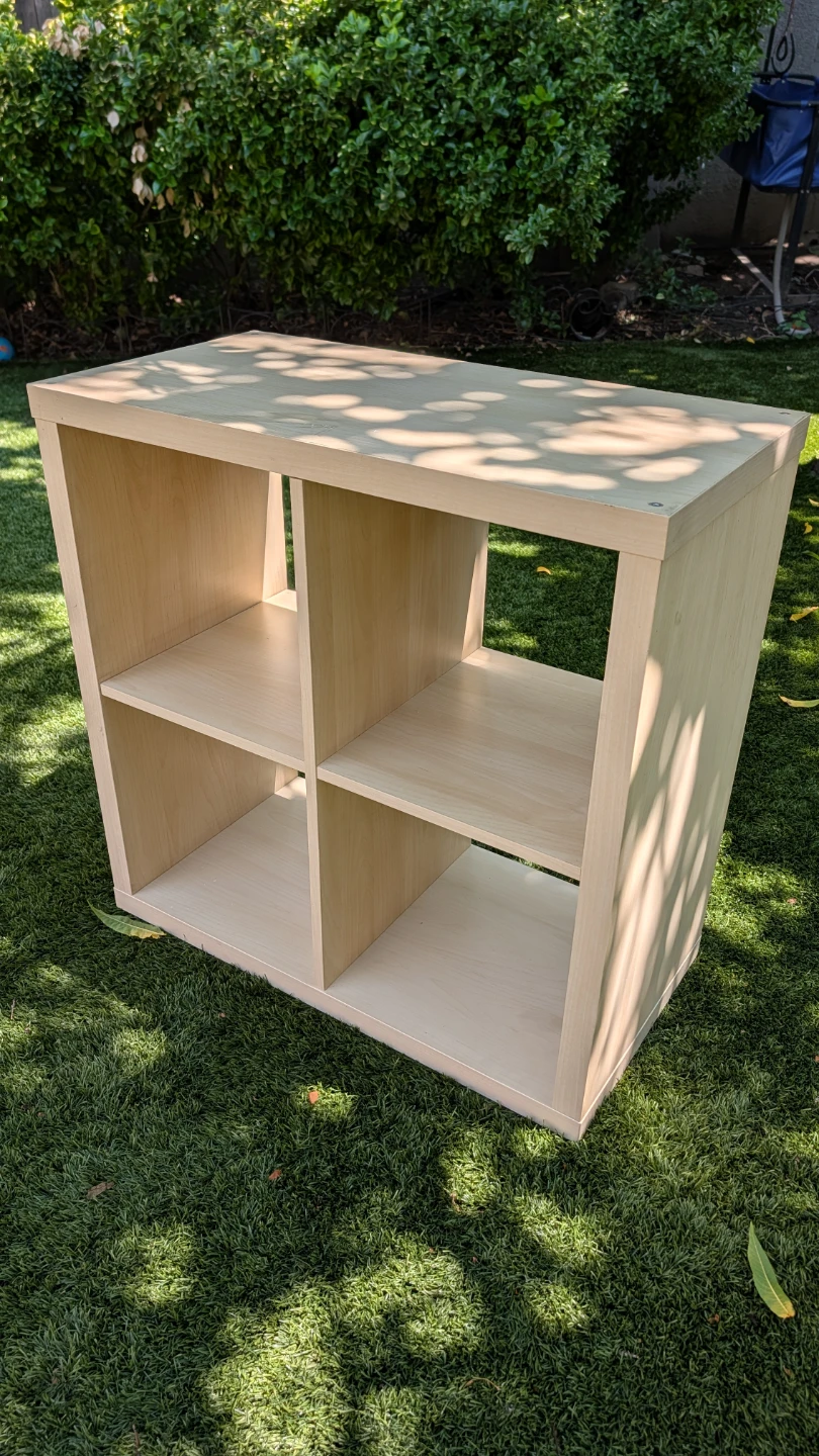 Ikea oak KALLAX for cubby shelf unit