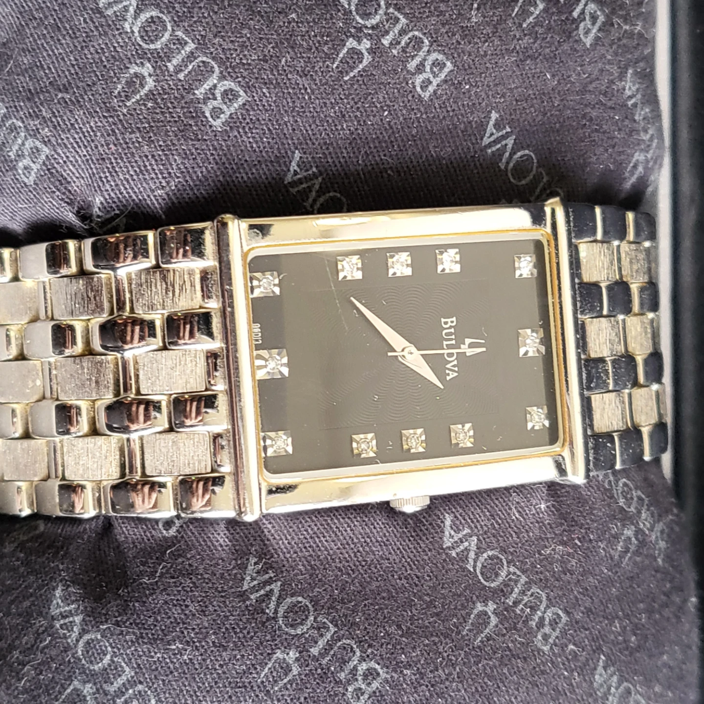 Bulova Watch with Diamonds-$250