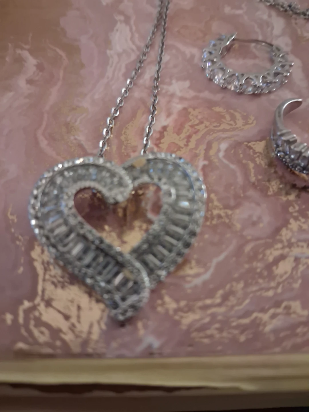 Heart Pendant Necklace and Ring Set - photo 2