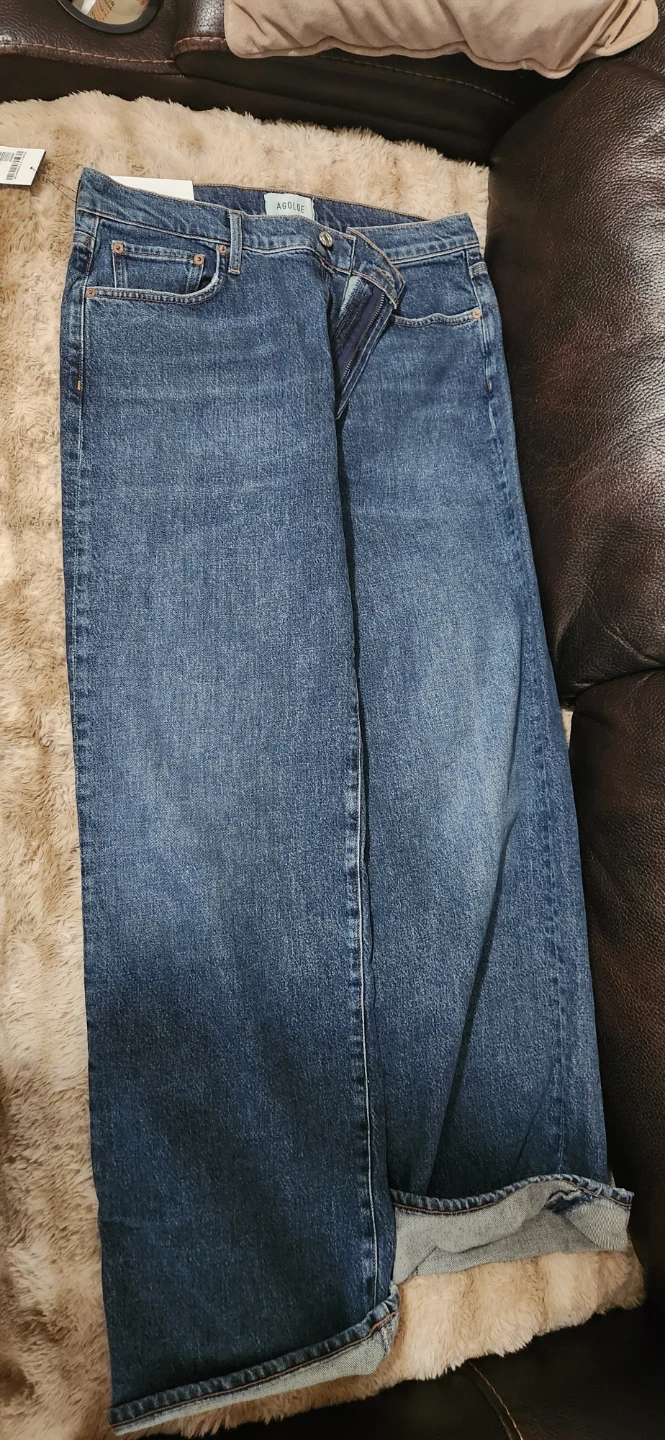 AGOLDE Harper Mid Rise Relaxed Straight Jeans - photo 4
