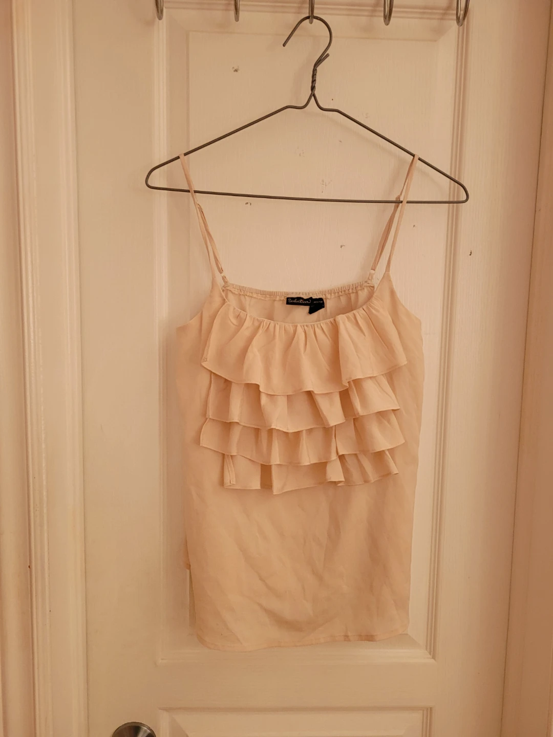 Seduction by J. Crew Ruffle Cami - Peach