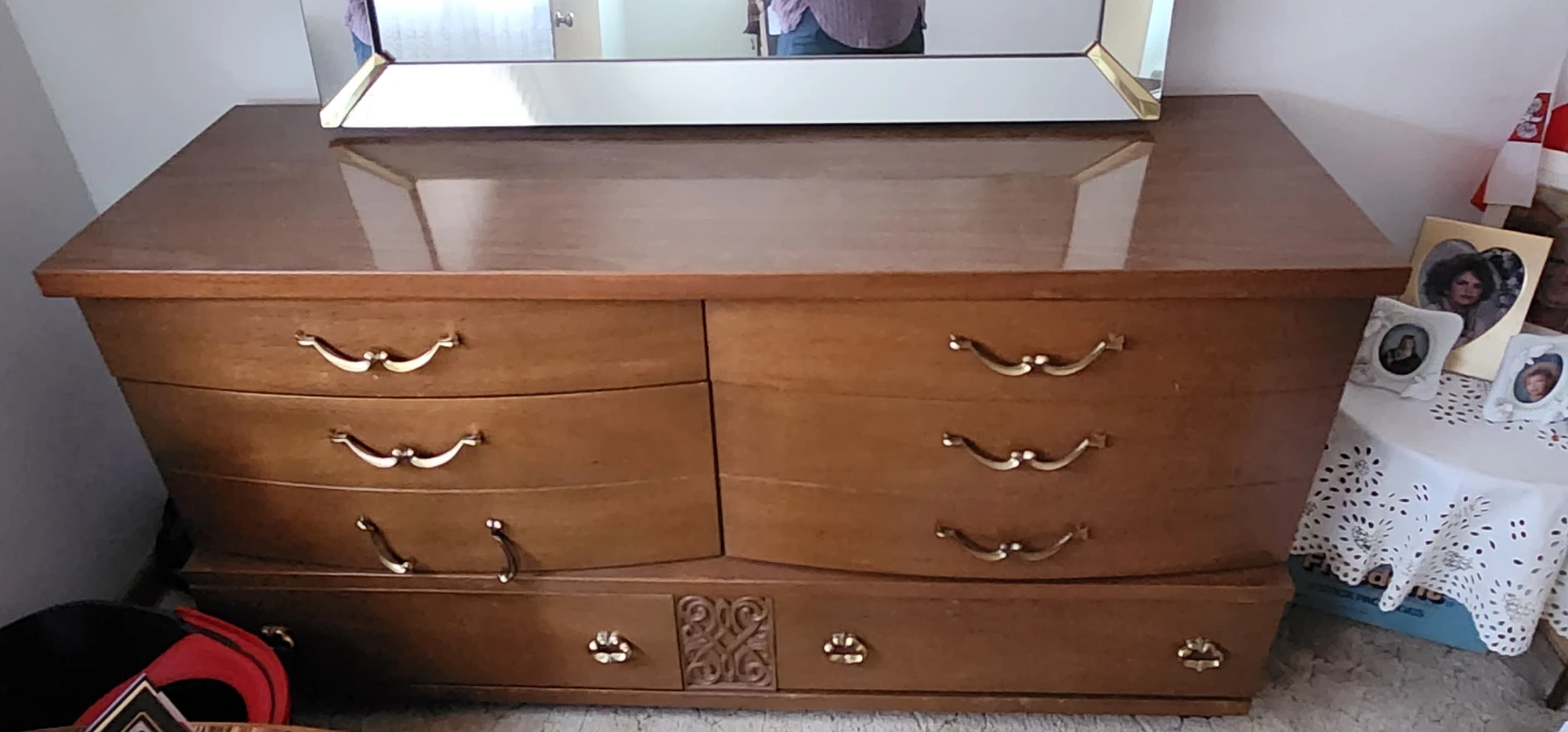 Vintage Wooden Full Size Bedroom Set - photo 3