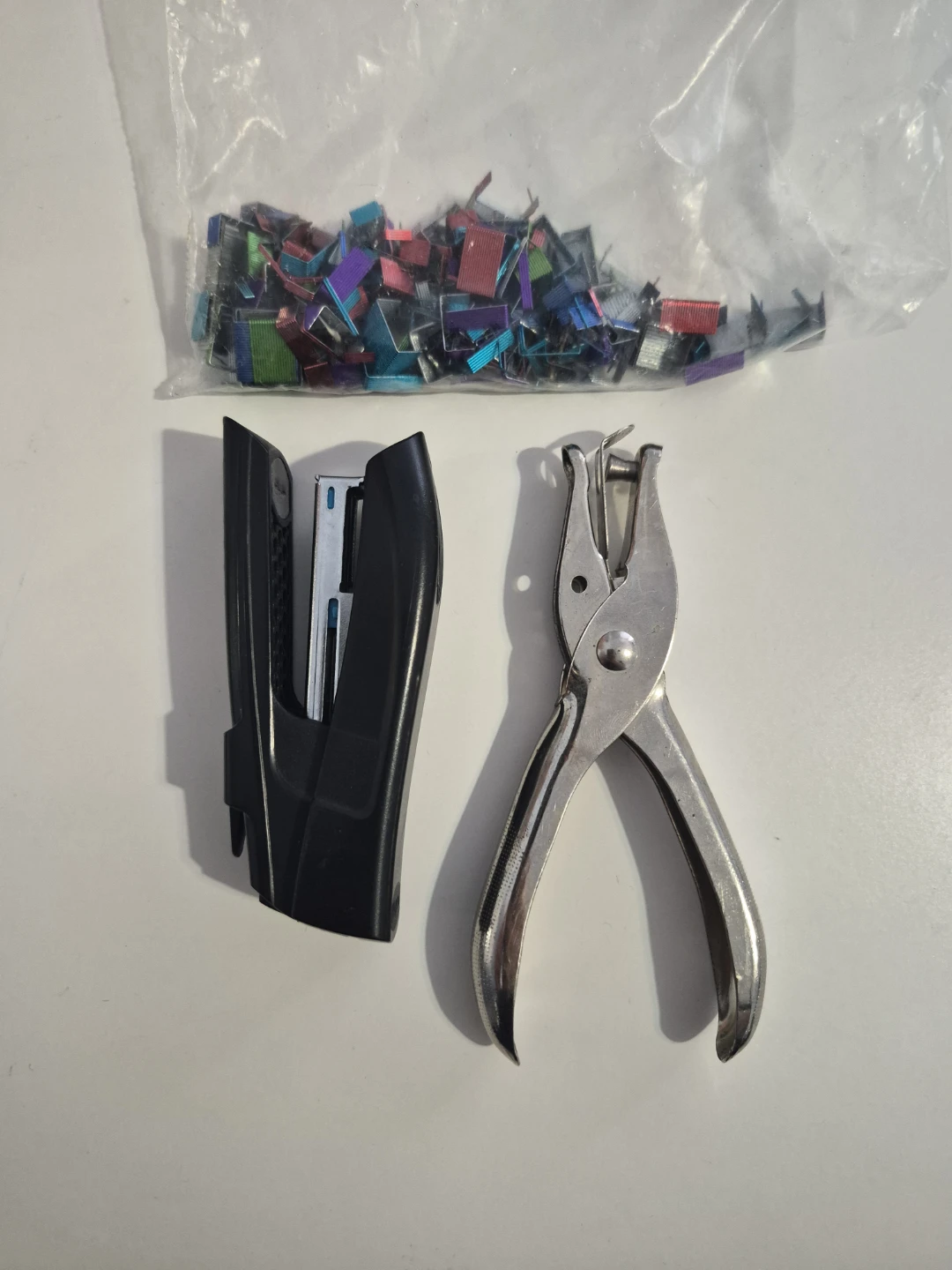Mini Stapler, Hole Punch & Staples
