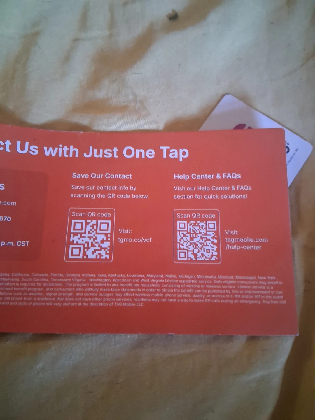 TAG Mobile 5G SIM Card - photo 2