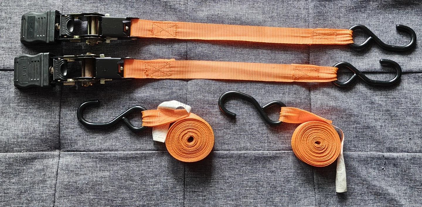 Haul Master 400lb Cap. Ratchet Tie-Down Straps - photo 3
