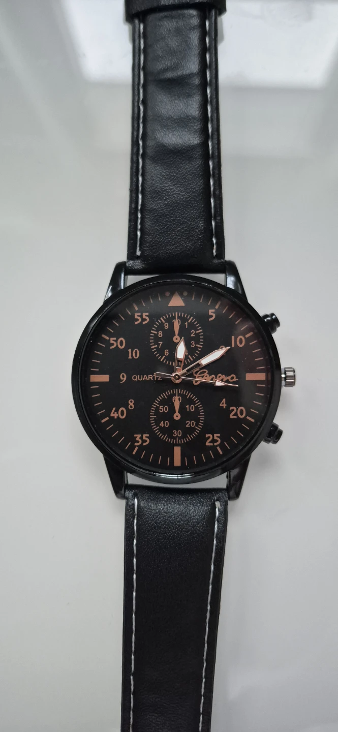 Classic Black Men’s Watch + 3 Bracelets — $10 - photo 3