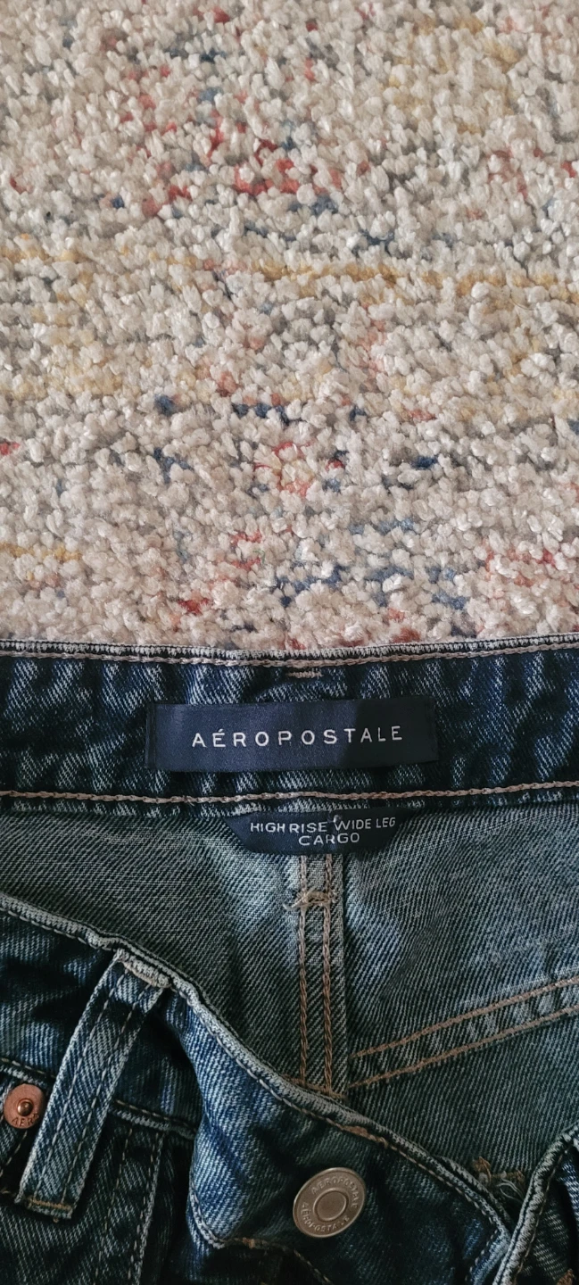 Aéropostale High Rise Wide Leg Cargo Jeans - photo 3