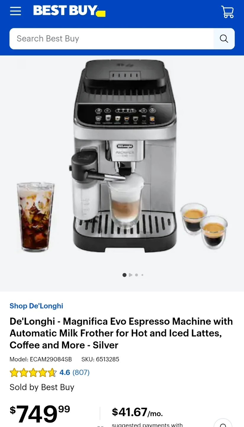 De'Longhi Magnifica Evo Espresso Machine - Silver - photo 5