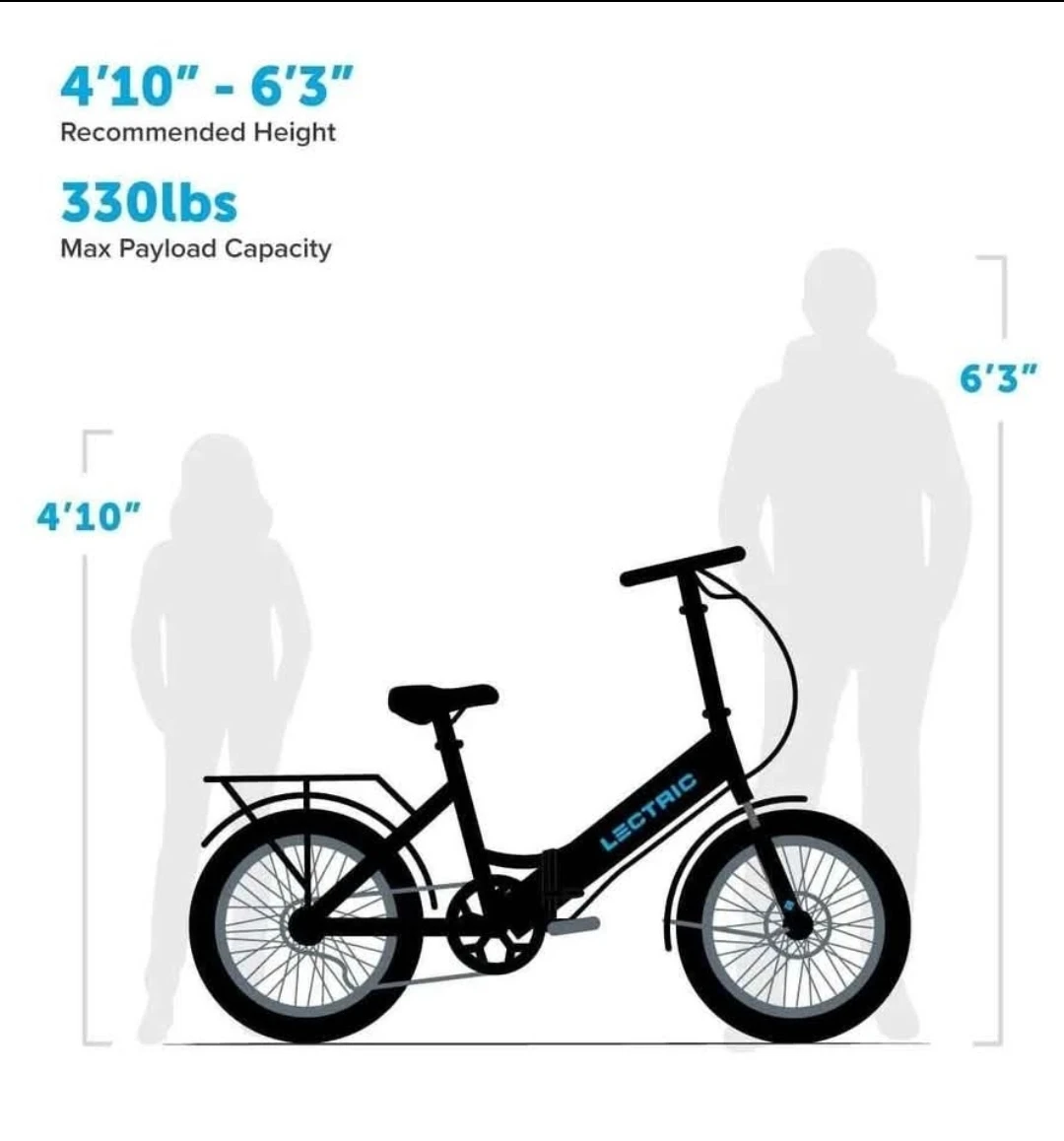 Lectric XP 3.0 Step Thru Folding Electric Bike - Black - photo 2