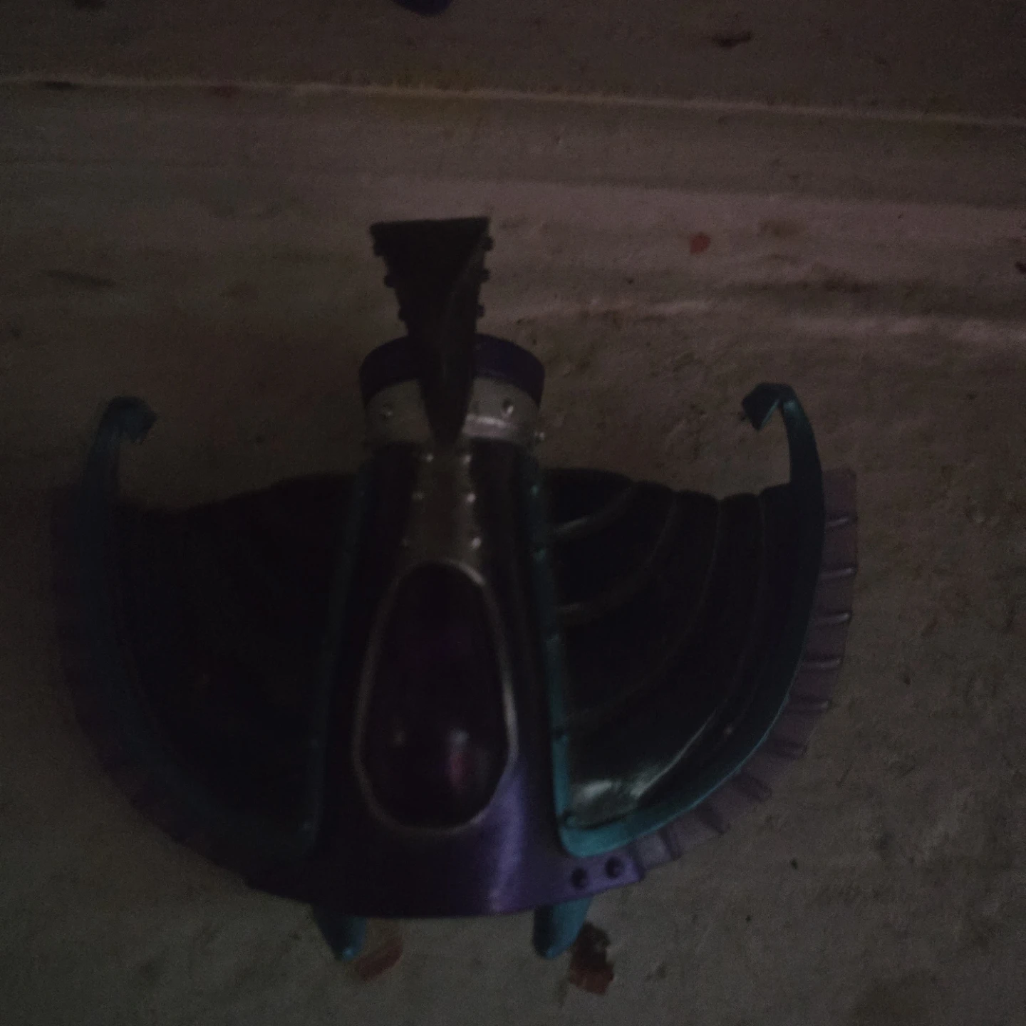 Purple and Teal Winged Toy Accessory