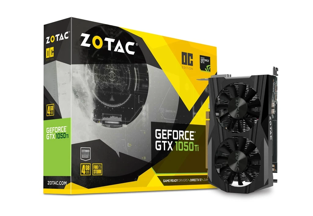 ZOTAC GeForce GTX 1050 Ti OC Edition Graphics Card