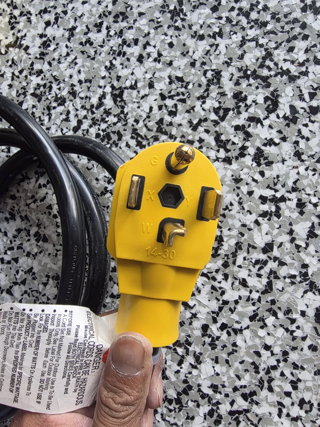 LAKCZIO 10 FT Dryer Extension Cord 14-30P to 14-30R 30 Amp - photo 3