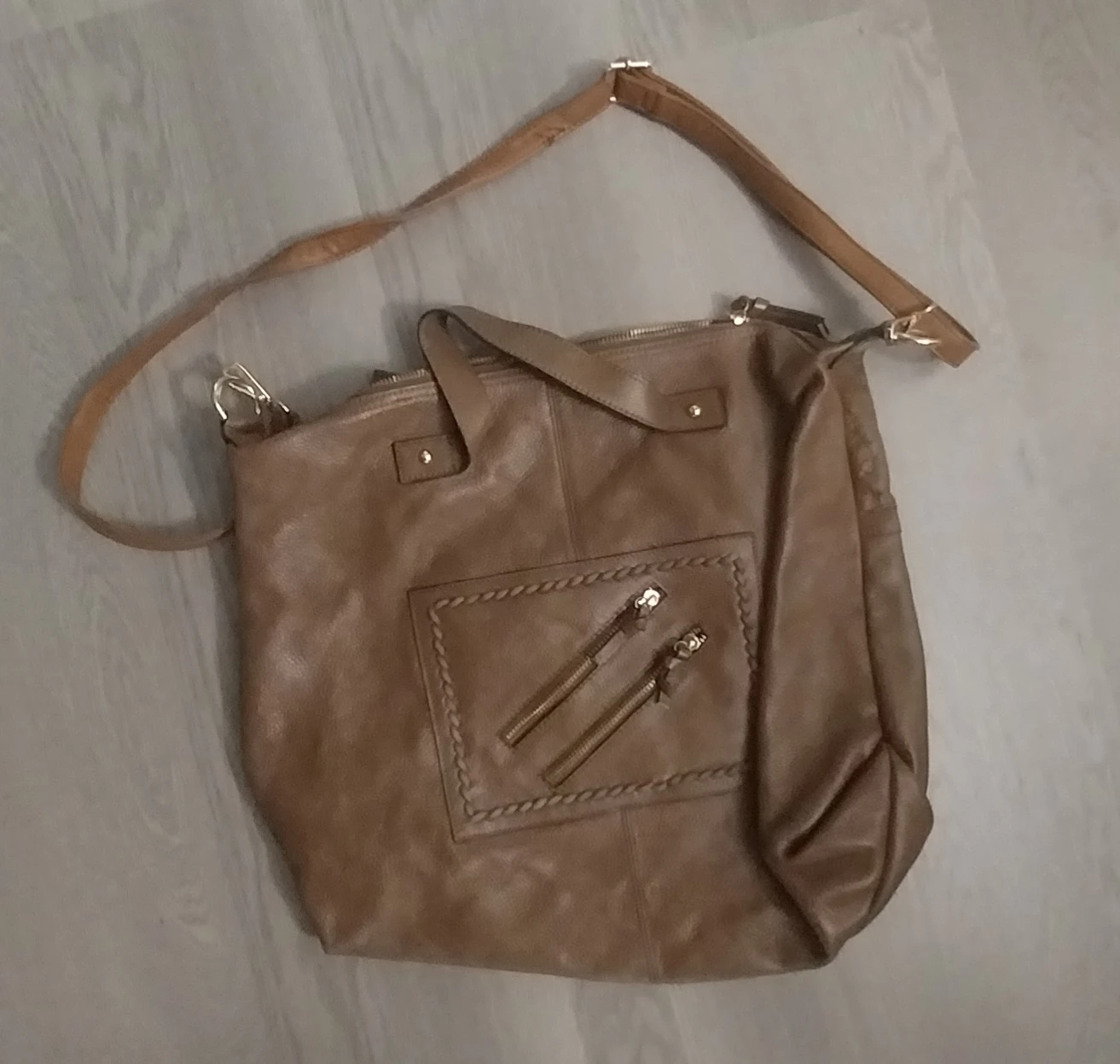 Brown Leather Shoulder Bag