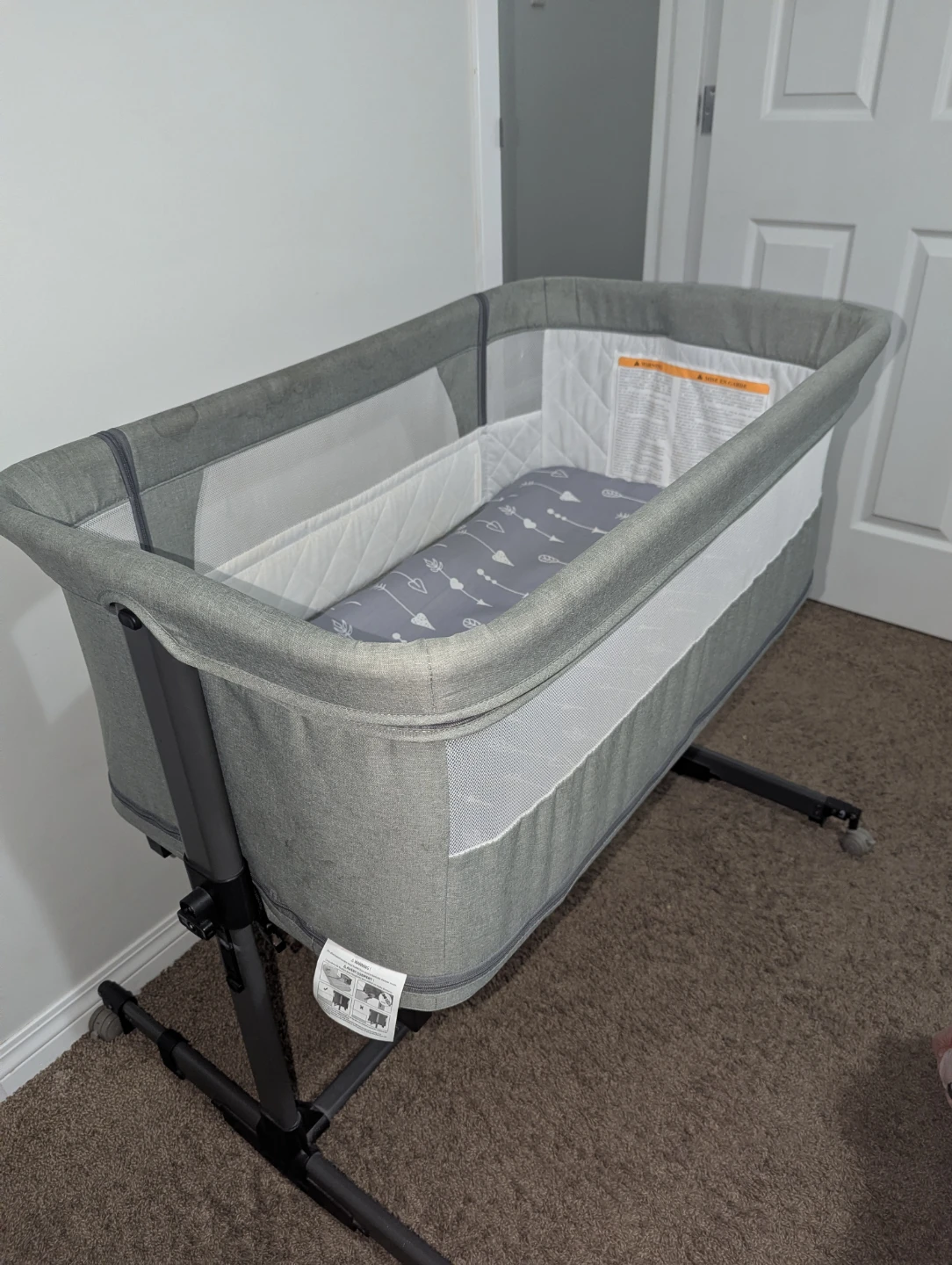Baby Bassinet & Playpen 2-in-1 – Grey - photo 5