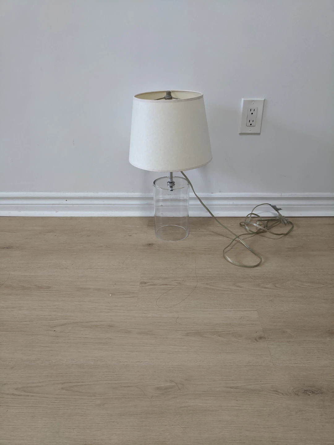 Modern  Lamp with Glass Base