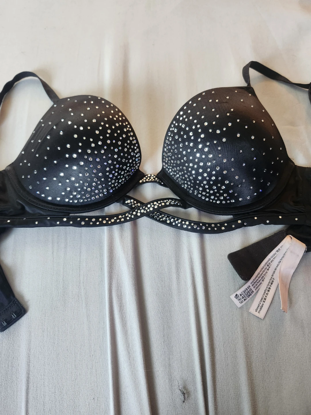 Sparkly rhinestone bra 34B